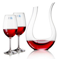 肖特SCHOTT 德国进口高脚红葡萄酒杯套装115588 赠国产小天鹅醒酒器（3件套）
