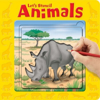 Let's Stencil Animals (Let's Stencil) [Board Book]