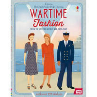 Historical Sticker Dolly Dressing Wartime Fashion