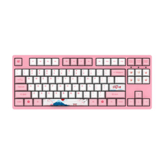 Akko3087 V2游戏机械键盘 电竞键盘 有线游戏键盘 吃鸡键盘 87键 樱花粉色 樱桃轴 AKKO自主轴--87键 AKKO橙轴