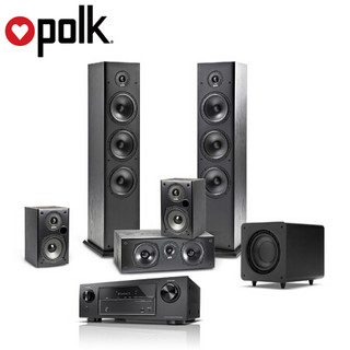 普乐之声（Polk）T系列5.1声道家庭影院音响套装+天龙（DENON）AVR- X518CI功放  黑色