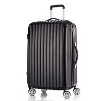 旅行之家(Travelhouse)T8188拉杆箱飞机轮密码箱子托运行李箱包26英寸黑色