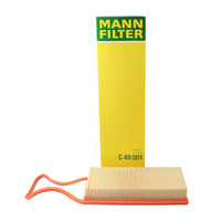 曼牌滤清器 曼牌(MANNFILTER)空滤空气滤芯格滤清器进气格过滤网汽车发动机保养专用配件 C49001