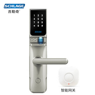 西勒奇（SCHLAGE） 智能指纹锁SC201V 华为指纹锁智能家居 家居门锁 电子锁 密码锁手机APP网关 太空银