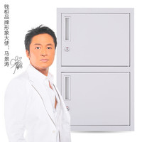 钱柜 矮柜储物柜 文件柜铁皮柜办公柜档案柜资料柜小柜子 带锁 650竖双门柜