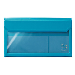 日本锦宫(King Jim)小号透明磁扣文件袋资料袋档案袋 5362-蓝色
