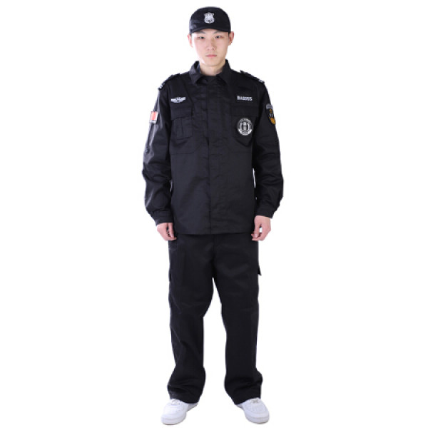 先锋连 保安服冬装秋装套装男春秋套装执勤服保安大衣长袖作训服纠察