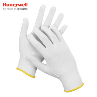 霍尼韦尔（Honeywell）2132201CN工作劳保手套 夏季透气线手套耐磨 加长护腕 男女10付