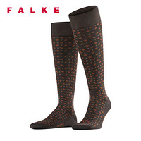 FALKE 德国鹰客 Sensitive Jabot圆点网状结构高筒男袜 褐色brown 39-40 15746-5930