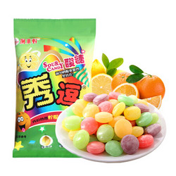 中国台湾进口 秀逗爆酸水果糖（柠檬+甜橙）130g/袋 进口糖果 休闲食品硬糖 怀旧零食小吃 *14件