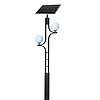光升 RYS-YT73 太阳能庭院灯 太阳能灯 双灯头 带4米灯杆