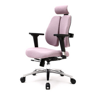 佐盛电脑椅人体工学椅办公椅升降转椅时尚座椅休闲椅 浅粉色