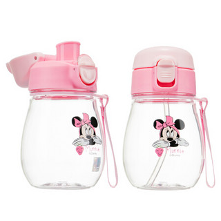 Disney 迪士尼 GX5915 儿童双盖提手学饮杯 米妮粉 350ml
