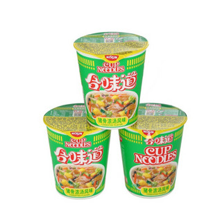 NISSIN 日清食品 合味道 方便面 猪骨浓汤风味 86g*3杯