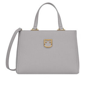 FURLA 芙拉 SS19 MAIN 女士 灰色 牛皮革 BELVEDERE系列 S号 手提斜挎单肩包1013746