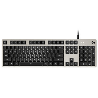 logitech 罗技 G413 104键 有线机械键盘 银色 罗技ROMER-G轴 单光