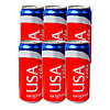 马来西亚原装进口 晃动可乐型USA款汽水碳酸饮料325ml*6罐装