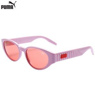 彪马(PUMA)太阳镜女 墨镜 红色镜片粉色镜框PU0228S 004 52mm