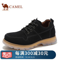 骆驼（CAMEL） 时尚耐磨厚底男士工装鞋子 A932097100 黑色 41