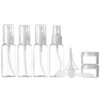 四万公里 40000KM 旅行分装瓶套装 8件套 出差便携式化妆品分装瓶喷雾瓶 洗发水沐浴乳乳液按压透明瓶 SW2104