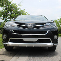 华饰 丰田RAV4前后保险杠 13-15款RAV4车身前后防护杠 防撞杠 RAV4改装专用 前后杠-升级款现做