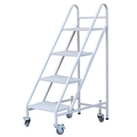 奈高NG书梯图书馆书梯二层三层四层登高梯子静音书梯 移动 理货梯    四步书梯