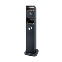 南 GPX-129G 烟灰柱烟蒂柱 户外烟灰桶 深灰色 内桶容量12升