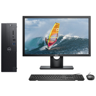 DELL 戴尔 OptiPlex 3060 SFF 奔腾版 19.5英寸 商务台式机 黑色 (奔腾G5400、核芯显卡、4GB、1TB HDD、风冷)