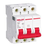 德力西电气(DELIXI ELECTRIC)微型断路器 DZ47S空气开关家用空开DZ47s C型 3P 50A