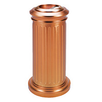 南 GPX-1 欧式罗马柱烟灰桶 垃圾桶 酒店宾馆果皮桶带烟灰缸垃圾筒 玫瑰金 容量7升