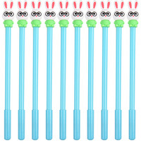 正彩(ZNCI) 递乐 0.5mm眼镜兔造型中性笔可爱卡通创意学生文具用品签字笔水笔 3144蓝色
