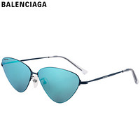 巴黎世家(BALENCIAGA)太阳镜男女 墨镜 蓝色镜片蓝色镜框BB0015S 003 61mm