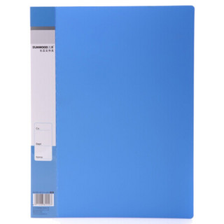 三木 SUNWOOD   A4.标准型单长押夹  大包装144个/箱  蓝色  AL201A/P