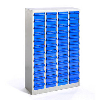 洛克菲勒  48抽蓝色不带门零件柜  元件柜效率柜螺丝柜收纳柜抽屉式整理柜