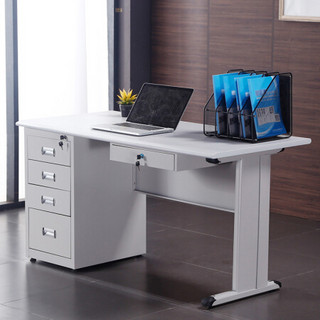 佐盛钢架办公桌工作台电脑桌财务桌职员桌写字台 120*60款式3