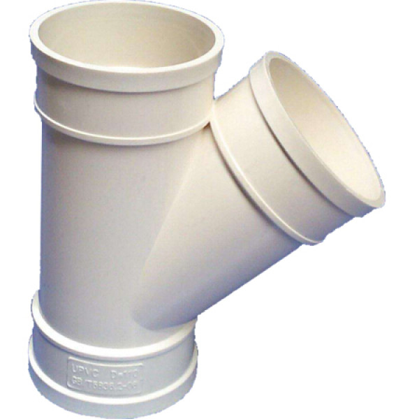 聚远juyuan pvc排水管材管件 ps1207b 斜三通dn110*75 工地工程款 10