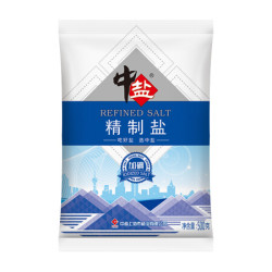 中盐 加碘精制盐 食用细盐 500g