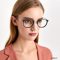 LOHO 防蓝光眼镜女平光电脑护目镜男情侣款 LHK017黑色