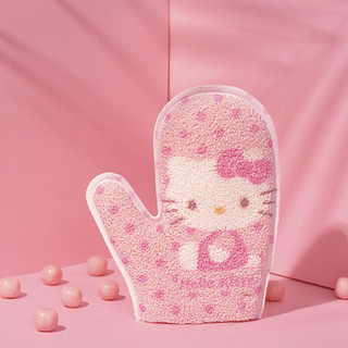 京东京造 HELLO KITTY 沐浴手套 洗澡沐浴球搓澡搓背起泡洗浴用品沐浴花泡澡球洗澡用具