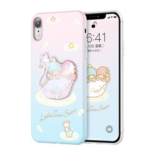 Hello Kitty iphone xr手机壳苹果xr液体气泡流沙壳 可爱趣味卡通全包防摔立体个性创意保护套 羽落星辰