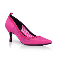 DYMONLATRY 设计师品牌 D-小姐 蕾丝平底鞋 粉色 37