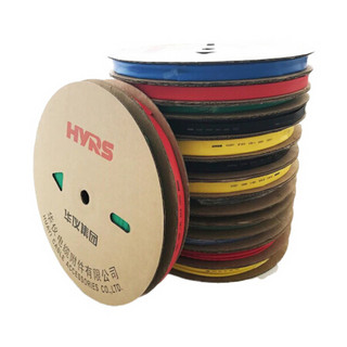 HYRS 热缩管 华仪 阻燃热缩套管φ2.5/1.25绿色（200米/盘） 可定制