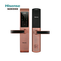 海信（Hisense）全自动家用办公智能门锁防盗门锁电子锁密码锁指纹锁C级锁芯E3红古铜