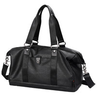 豆鼓眼 旅行包男健身包行李包多功能防泼水商务短途出差包手提旅行袋G00327黑色
