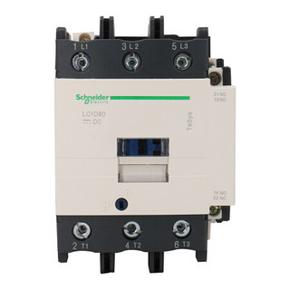 施耐德电气（Schneider Electric）交流接触器 TeSys D 1NO+1NC 24VDC 3P 80A 3NO 直流 LC1D80BD 可定制