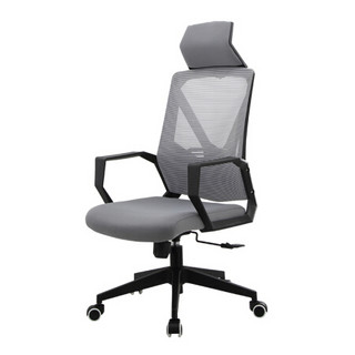 欧宝美电脑椅办公椅会议椅时尚网布椅职员椅人体工学椅子转椅灰色