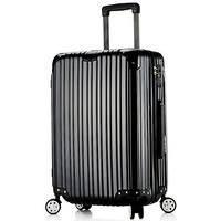 普奈达（PRNEID）铝镁合金拉杆箱28英寸万向轮行李箱复古款男士女士托运箱旅行箱 黑色