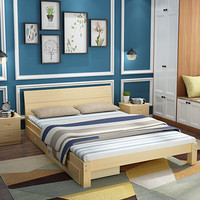 奈高公寓床宿舍寝室实木床含床垫（定制款下单请咨询在线客服）