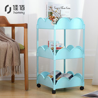 佳佰 三层杂物架 室厨房卫生间置物储物杂物架 角落架 落地架 三层置物架