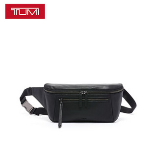 途明 TUMI 2019 新品 MEZZANINE系列女士商务旅行高端时尚皮质腰包0734306D 黑色